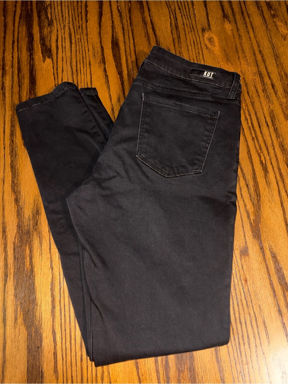 KUT MIA kurvy toothpick skinny dark wash jeggings jeans size 16